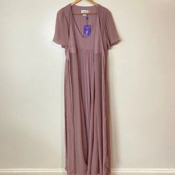 NWT Seraphine Mauve Maxi Dress - Picture 5 of 9